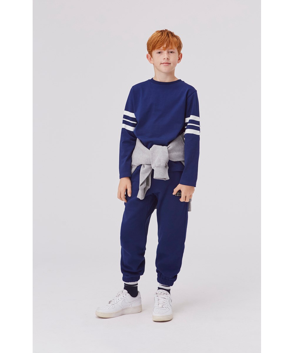 Ams - Sailor - Blue organic sweatpants