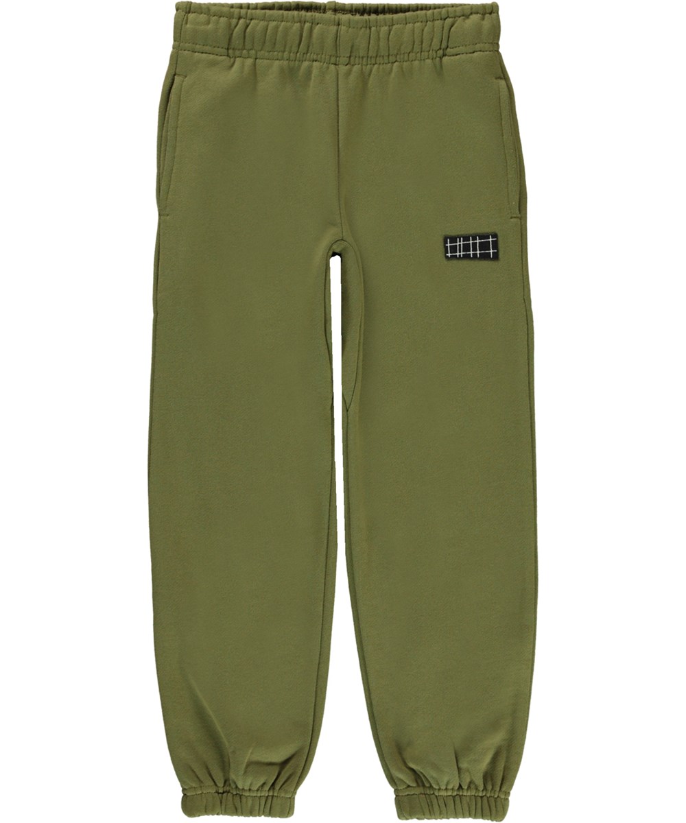 Ams - Sphagnum - Green organic sweatpants