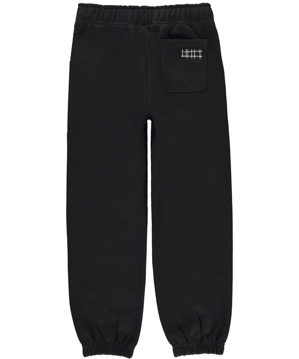 Amse - Galaxy Black - Two colour organic  sweatpants in blue and black