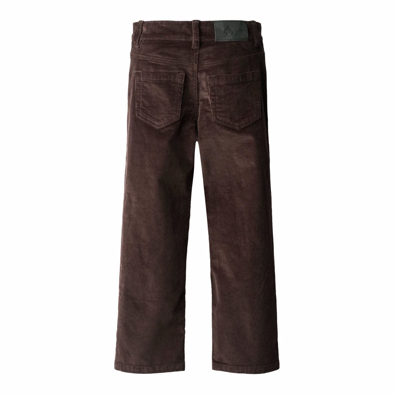 Andy - Dark Cocoa - Dark brown pants for children made of ribbed