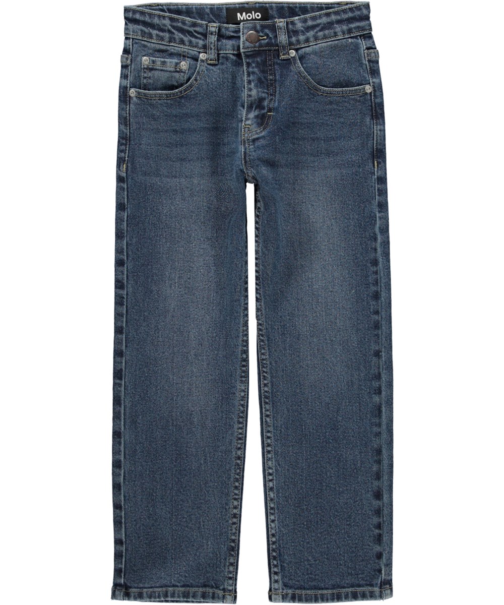 Andy - Dark Vintage - Indigo blue jeans with stretch