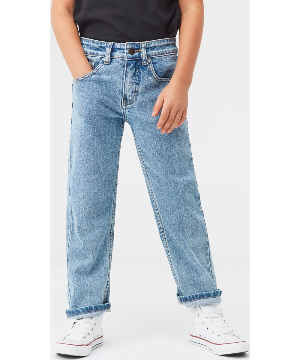 Andy - Stone Blue - Blue jeans in loose fit