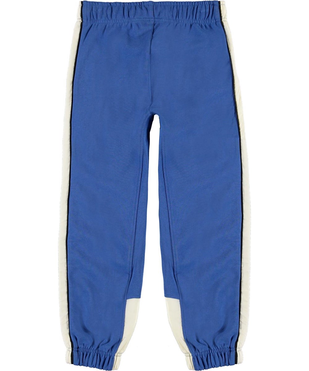 Anoua - Cobalt - Blue and white organic sweatpants