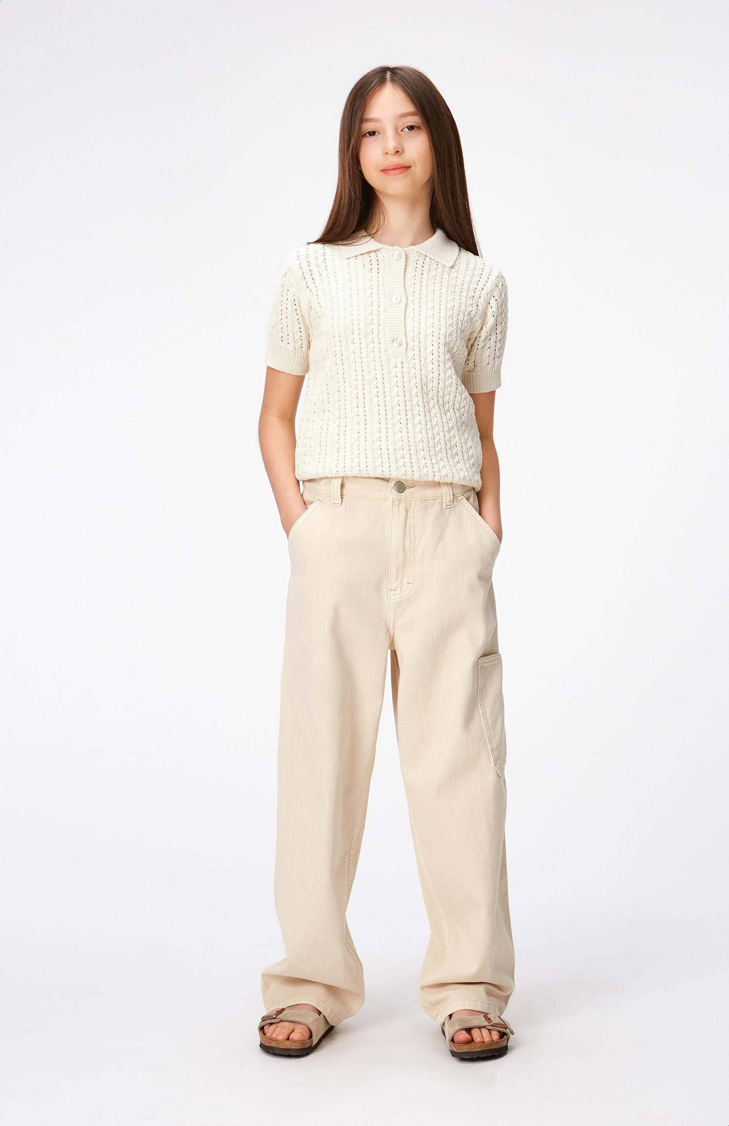 Milok │ ATELIER TROUSERS Archer - Naturelle - Sand coloured, workwear trousers - Molo