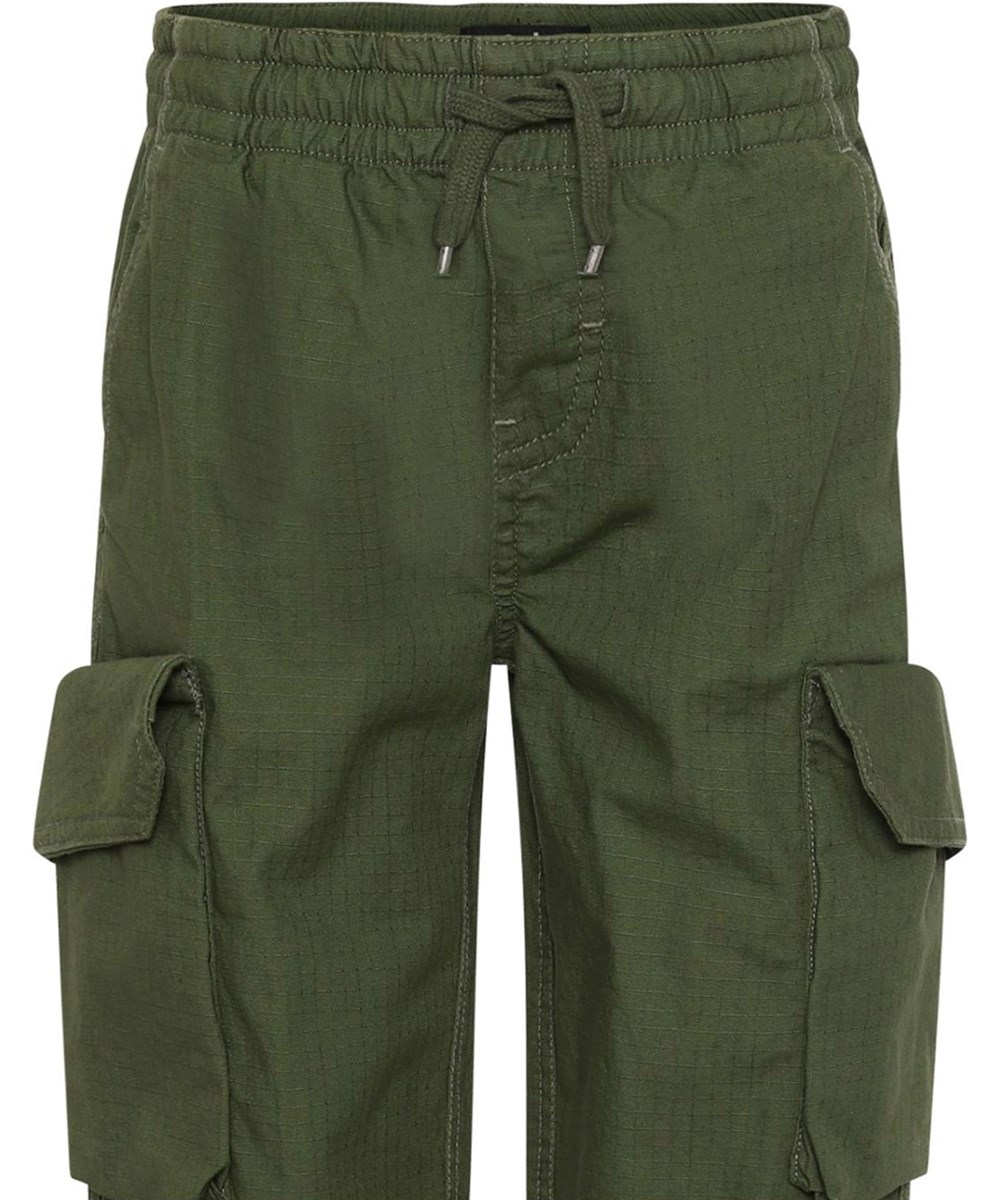 Argo - Forest - Green cargo trousers with large pockets