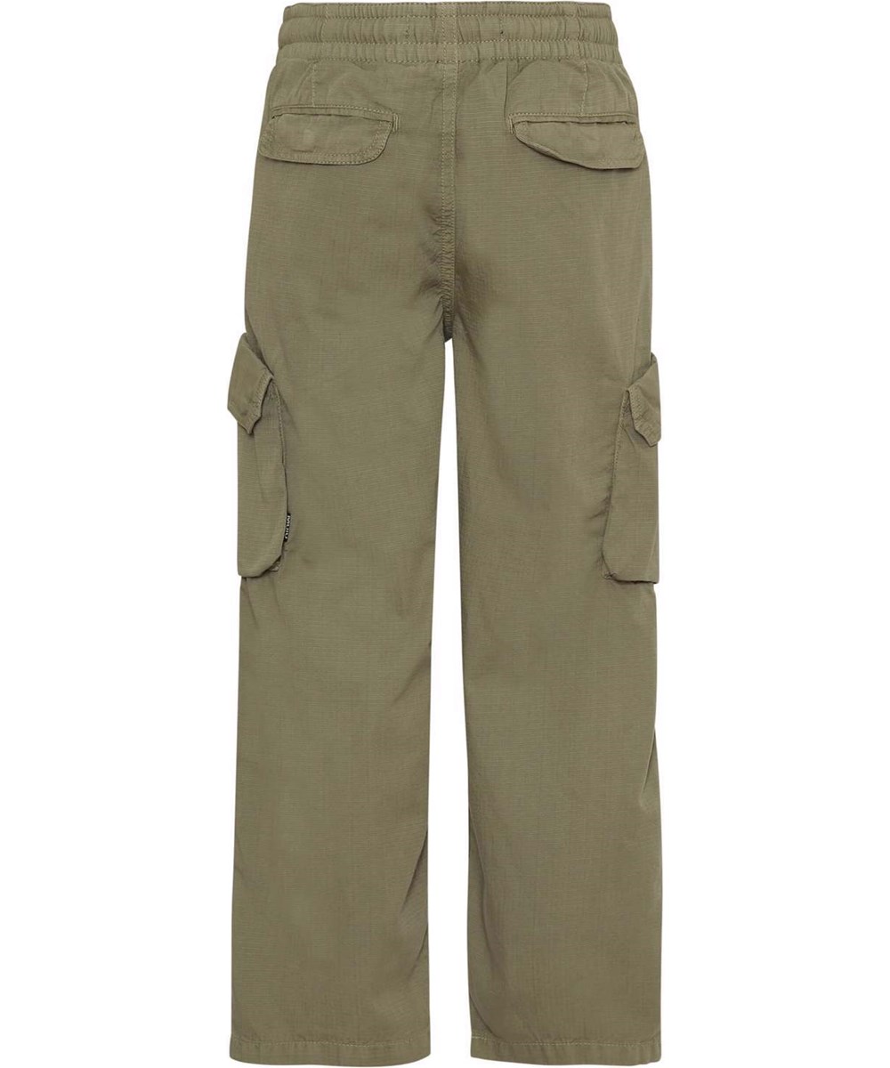 Argo - Khaki Green - Beige cargo trousers with pockets