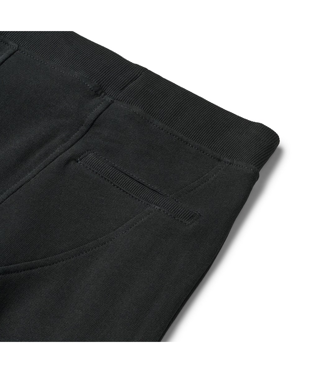 Ashton - Black - Loose, black organic sweatpants
