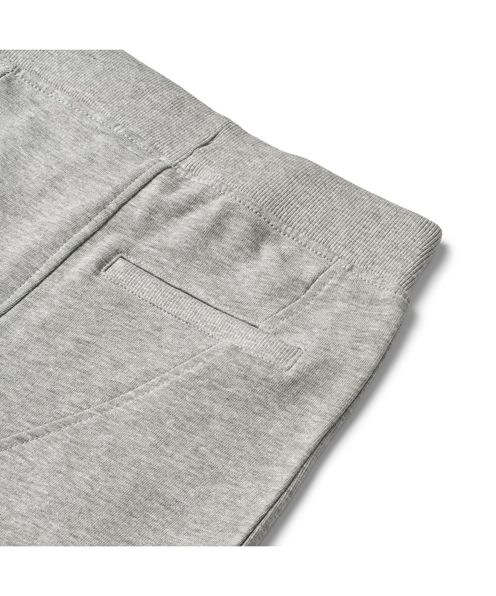 Ashton - Grey Melange - Loose, grey organic sweatpants