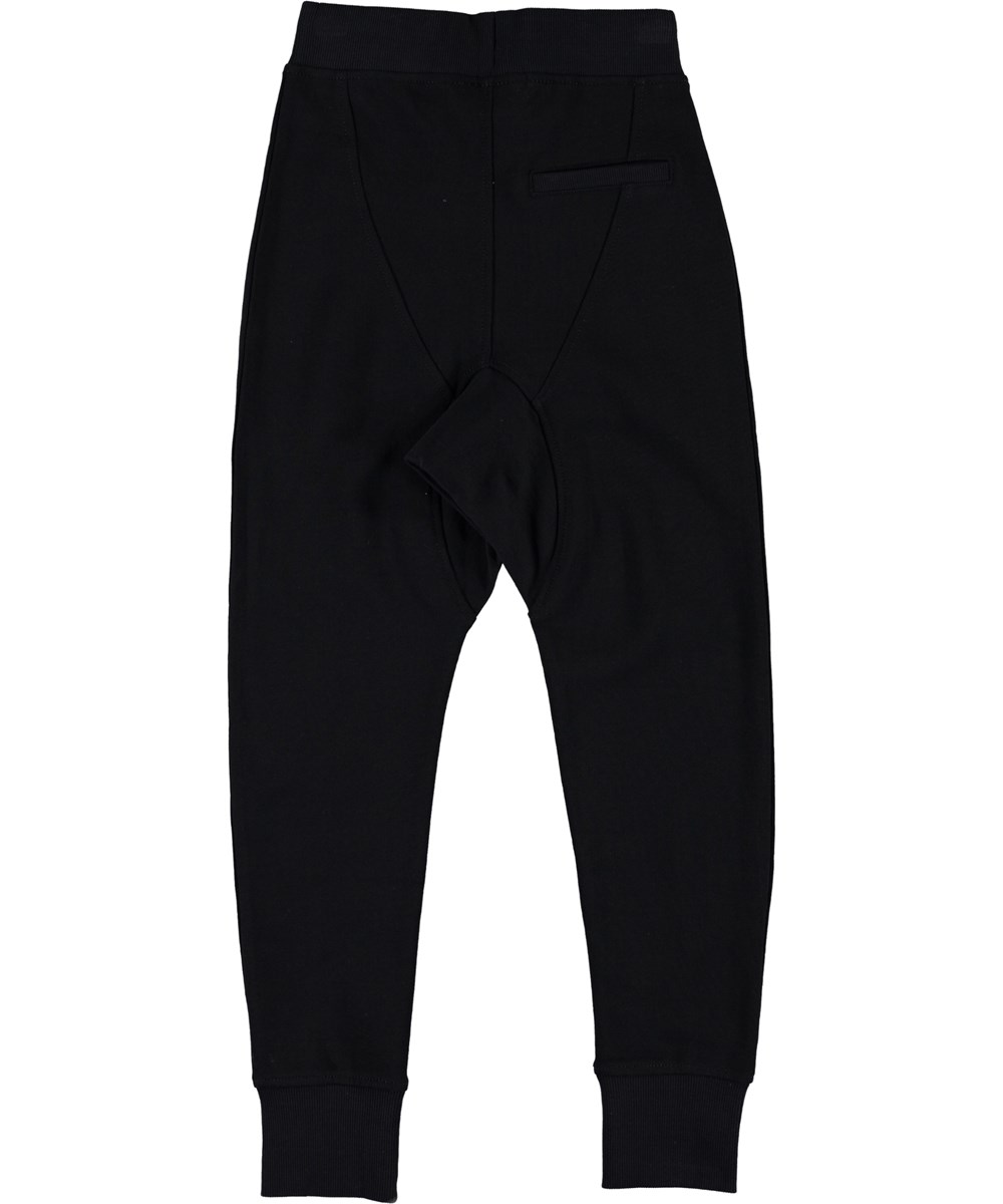 Ashton - Black - Sporty black sweatpants 