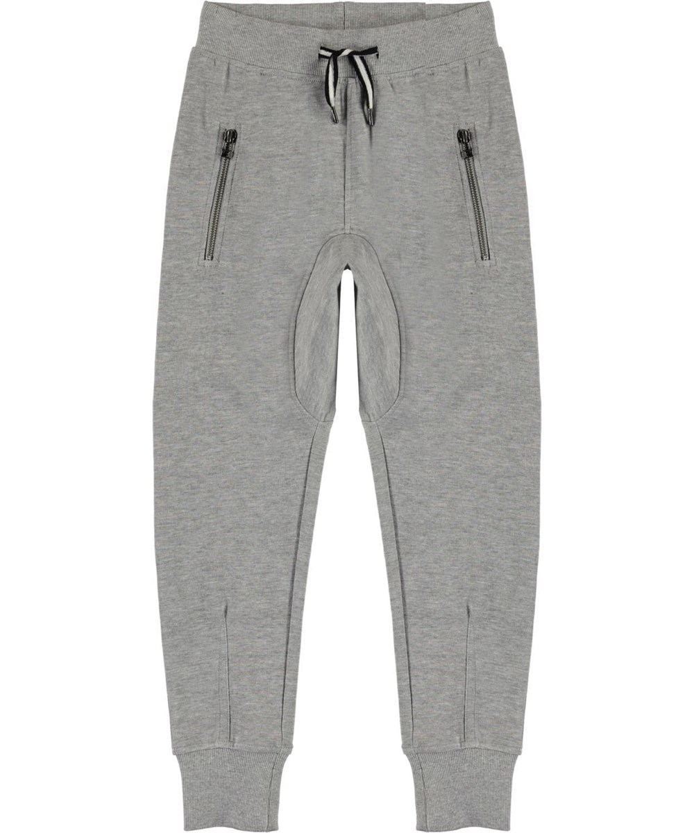 Ashton - Grey Melange - Grey sweatpants