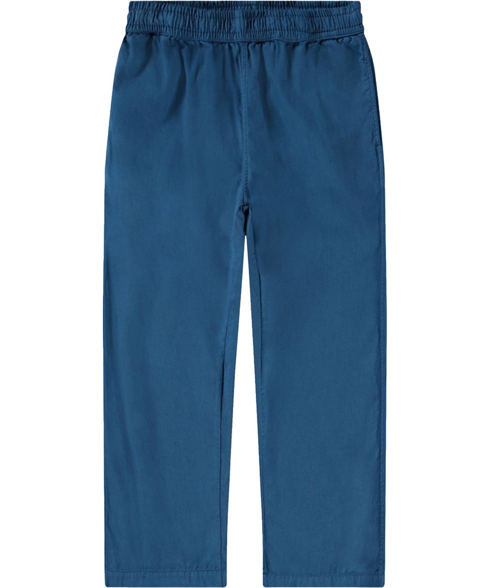 Aster - Best Blue - Blue pants, made from organic cotton.