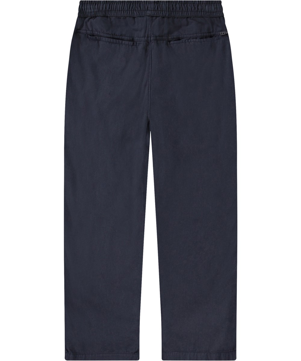 Aster - Outer Space - Dark blue pants, made from organic cotton for children.