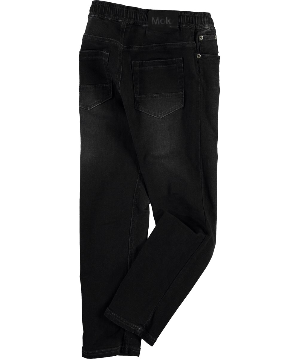 Augustino - Charcoal Denim - Dark grey, loose denim jeans