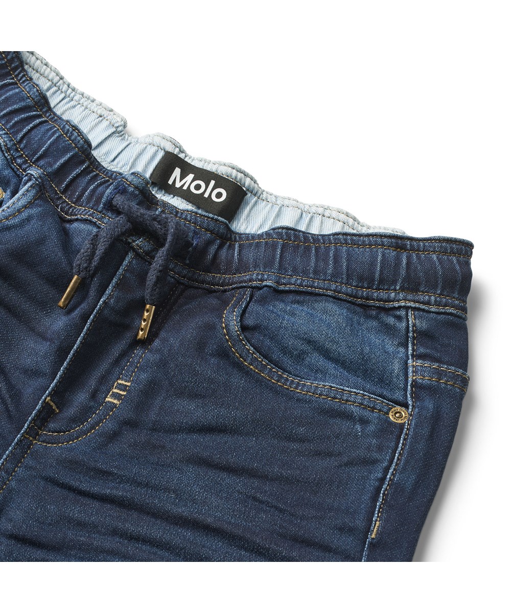 Augustino - Dark Indigo - Blue soft jeans in a comfortable fit