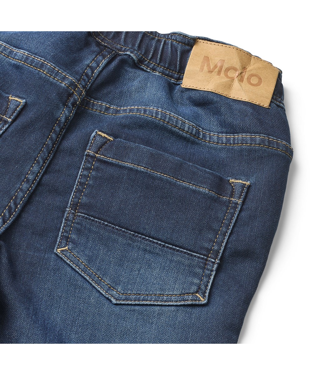 Augustino - Dark Indigo - Blue soft jeans in a comfortable fit