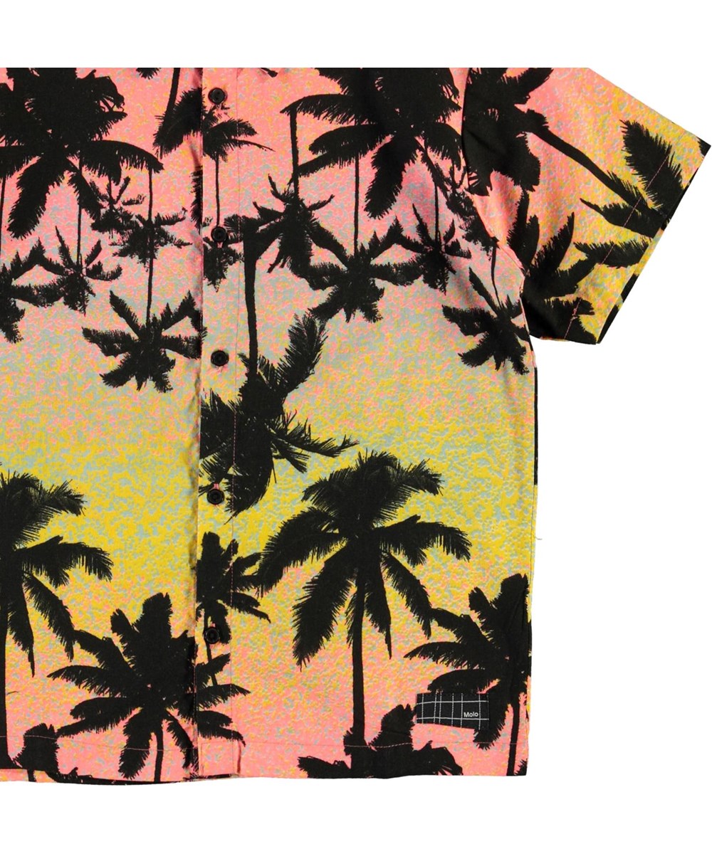 Rass - Sunset Palms - Short sleeve shirt with palm tree print 