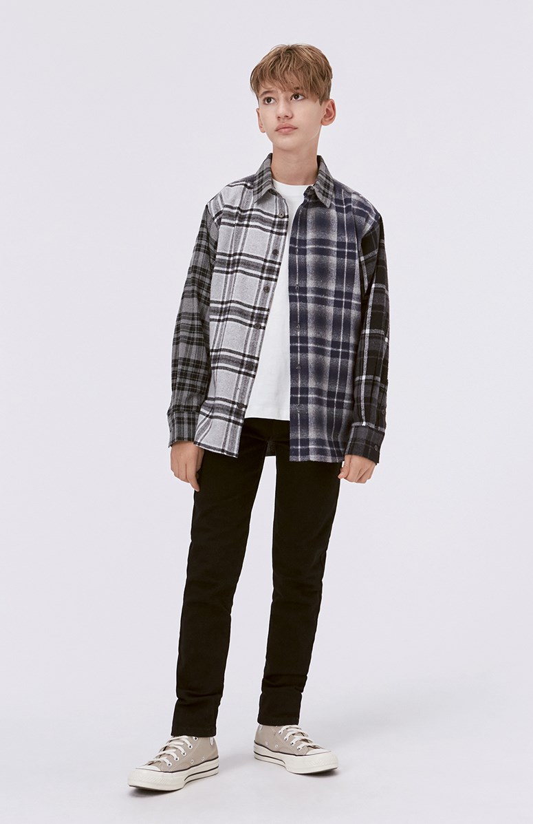 Remon - Flannel  Mix - Flannel shirt with different plaids