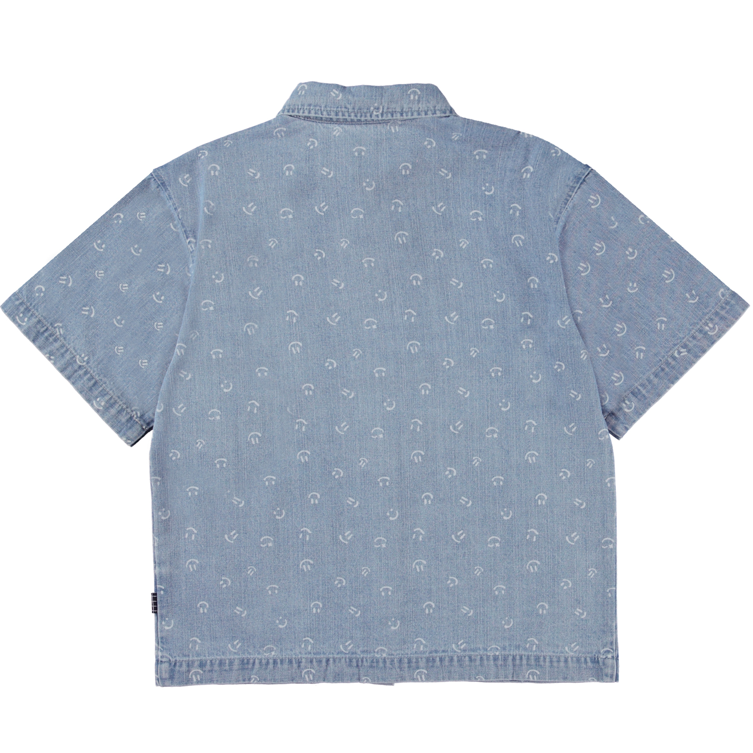 Richie - Happy Mini - Light blue denim shirt with smiley