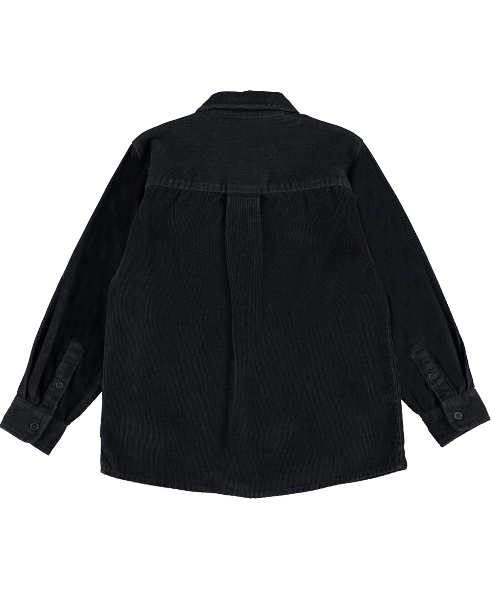 Roo - Black - Black corduroy shirt