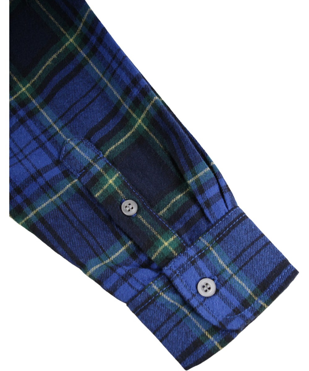 Rozzy - Depths Check - Green and blue checkered shirt made of cotton.