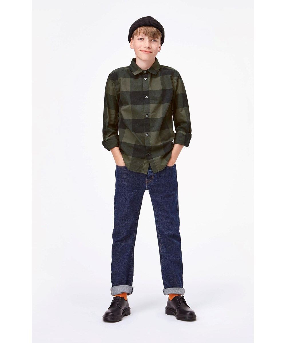 Russy - Green Check - Green plaid shirt