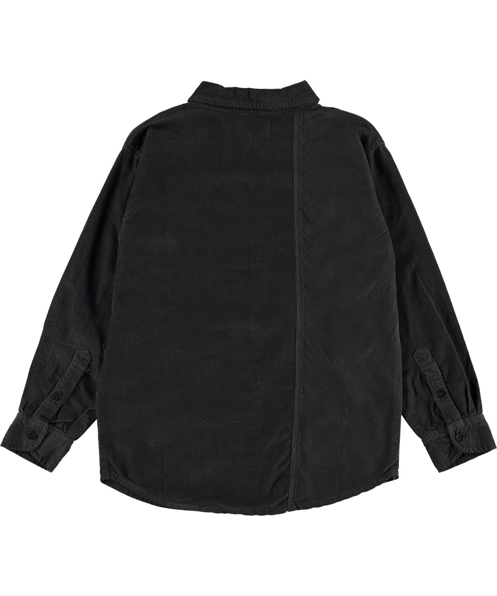 Russy - Night Grey - Dark grey corduroy shirt