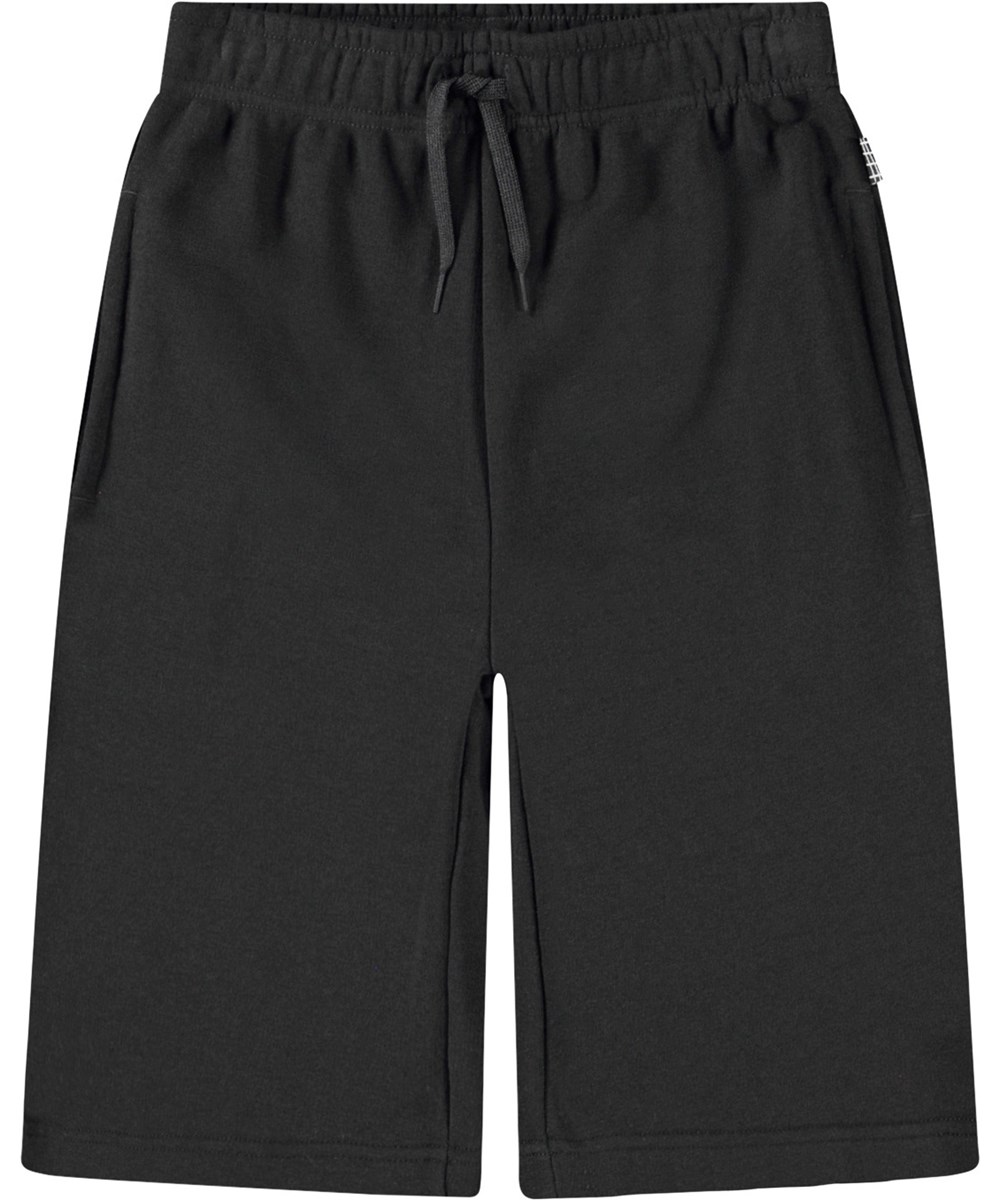 Add Black Black basketball shorts in organic cotton for