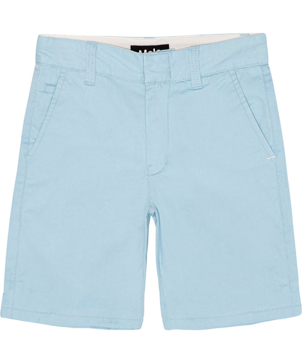 Alan - Pool Blue - Light blue chino shorts