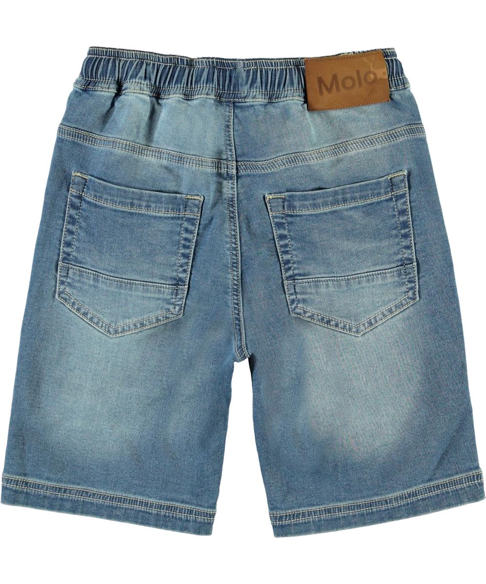 Ali - Soft Denim Blue - Relaxed denim shorts