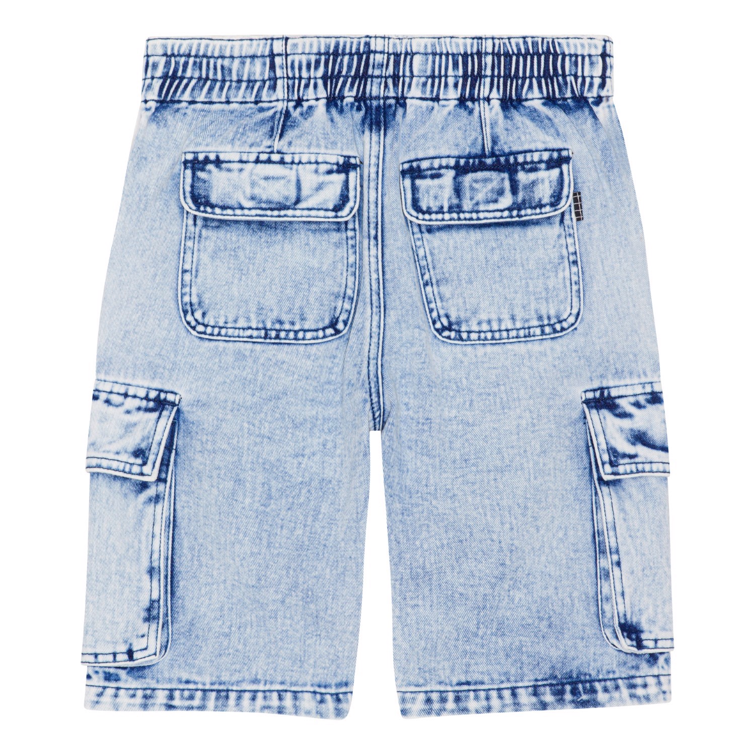 Alvy - Light Stone Denim - Blue denim shorts with cargo