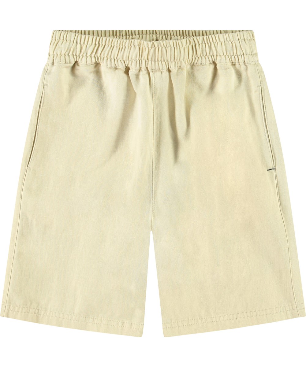 Amal - Alabaster - Beige shorts for children.