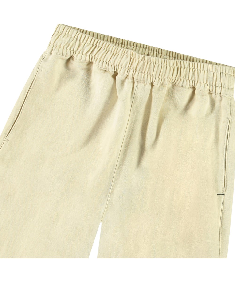 Amal - Alabaster - Beige shorts for children.