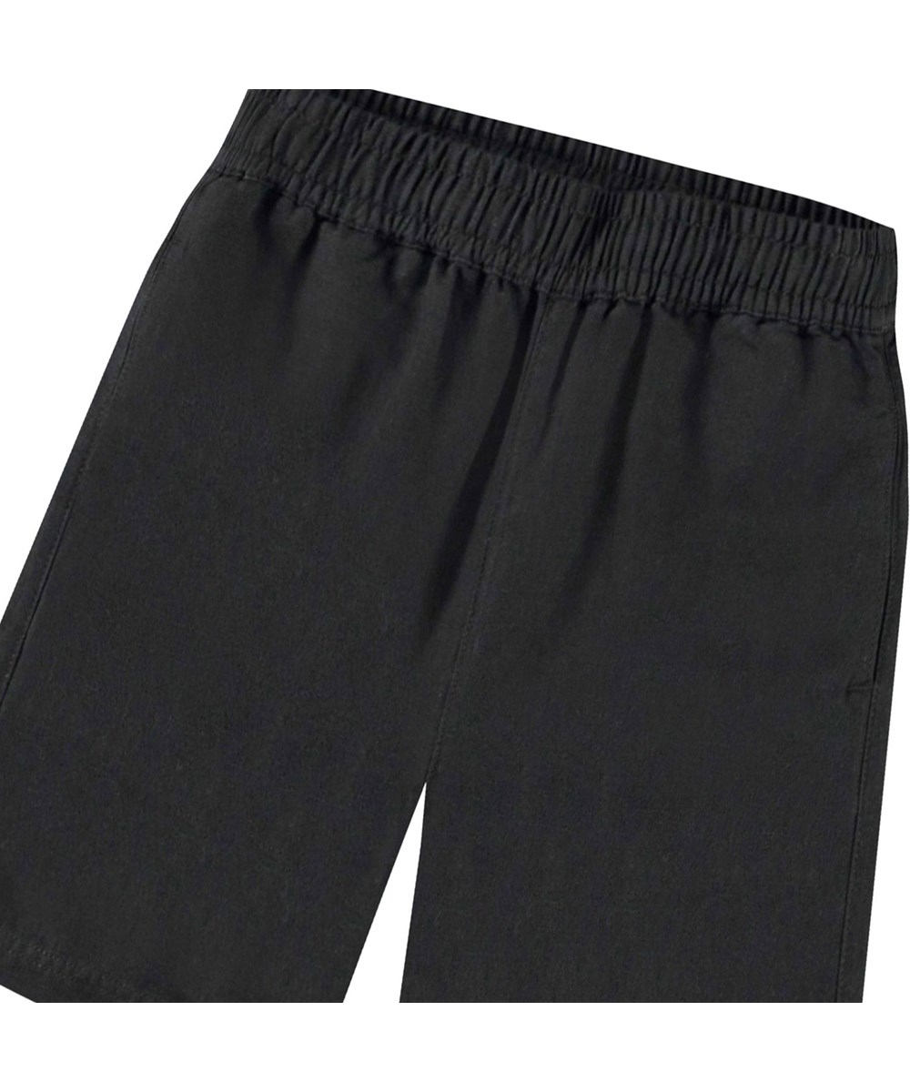 Amal - Black - Black shorts for children.