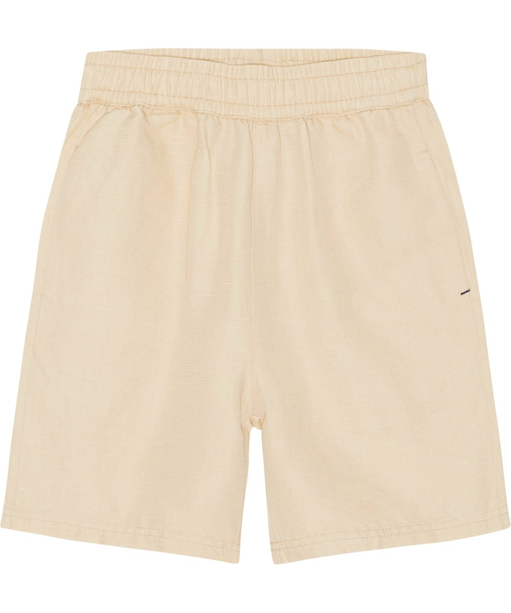 Amal - Sandy - Sand coloured linen shorts
