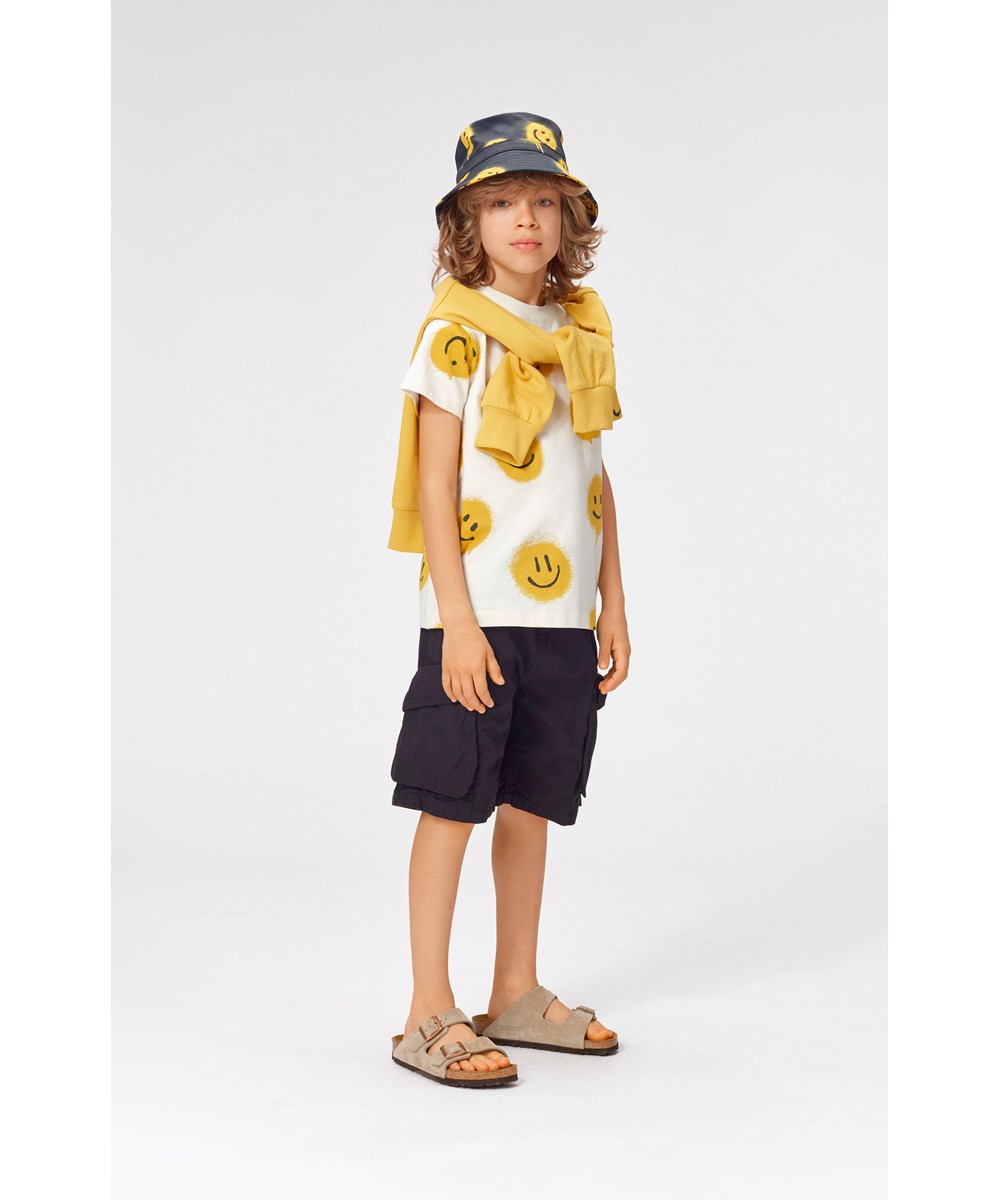 Argod - Black - Black cargo shorts with pockets