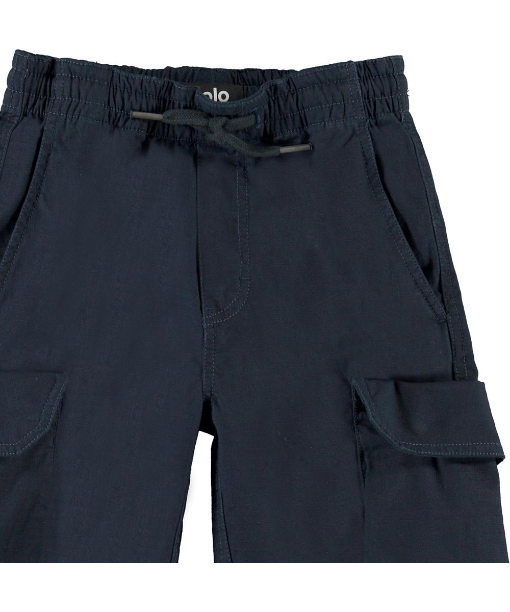 Argod - Dark Navy - Dark blue cargo shorts with pockets