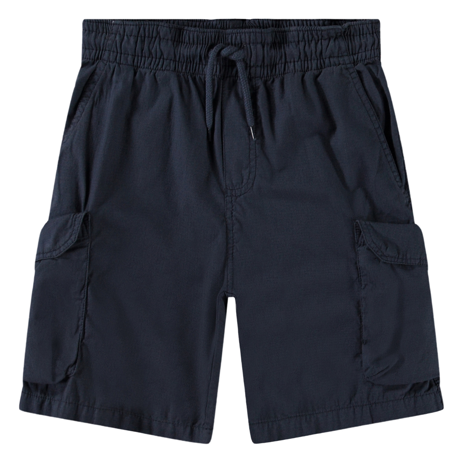 Alan - Suede - Light brown cotton chino shorts for children