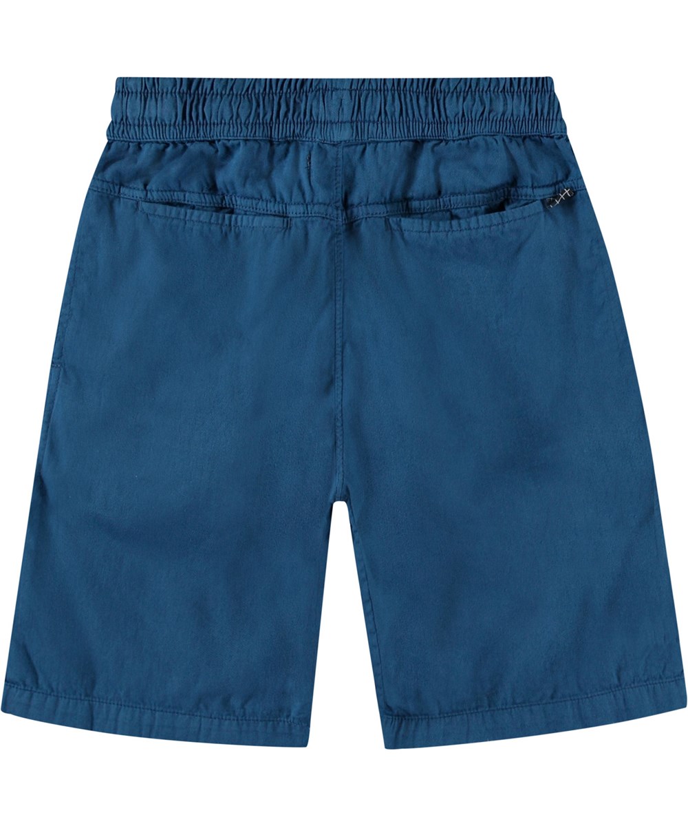 Arrow - Best Blue - Blue shorts in organic cotton for children.