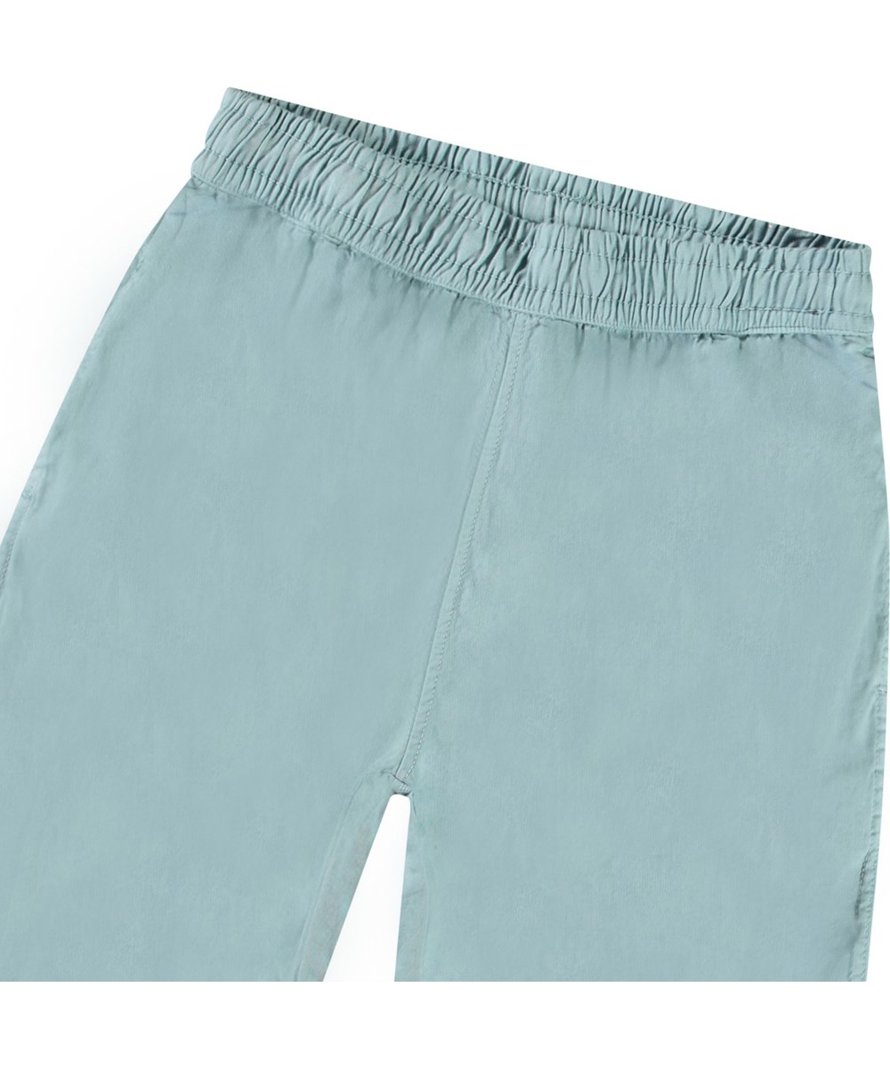 Arrow - Misty Blue - Light blue shorts in organic cotton for children.