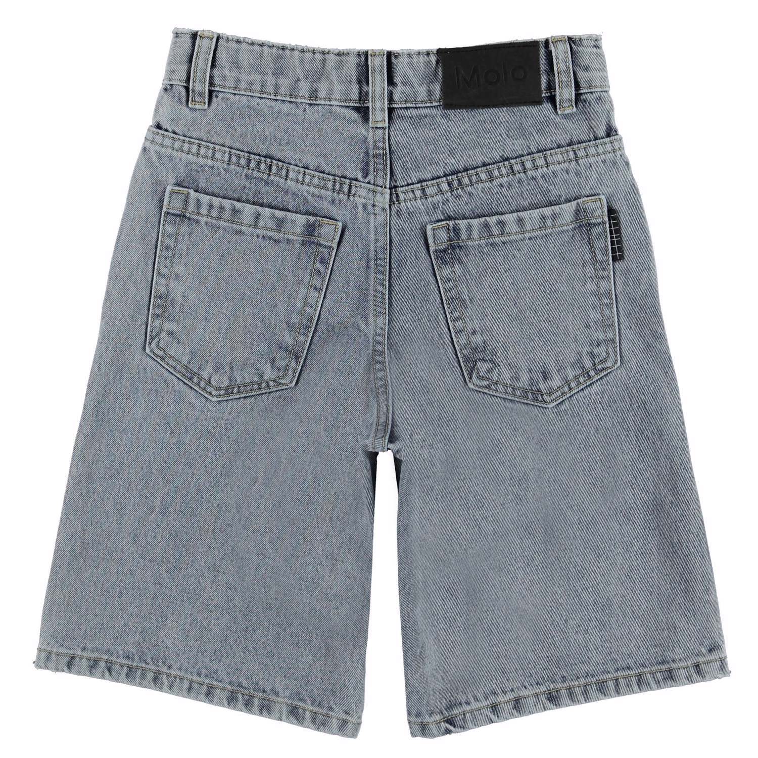 Art - Light Stone Denim - Knee length, light wash denim
