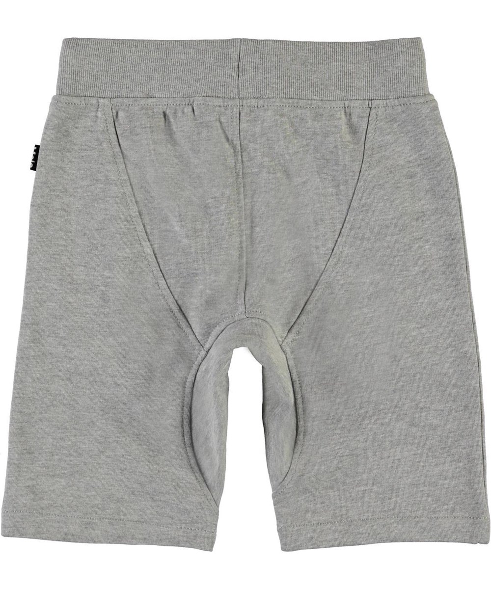 Ashtonshort - Grey Melange - Grey organic sweatshorts