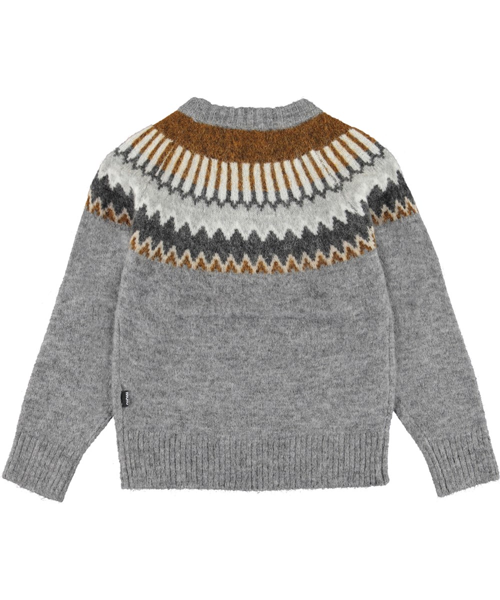 Bae - Nordic Knit - Grey Icelandic sweater knit