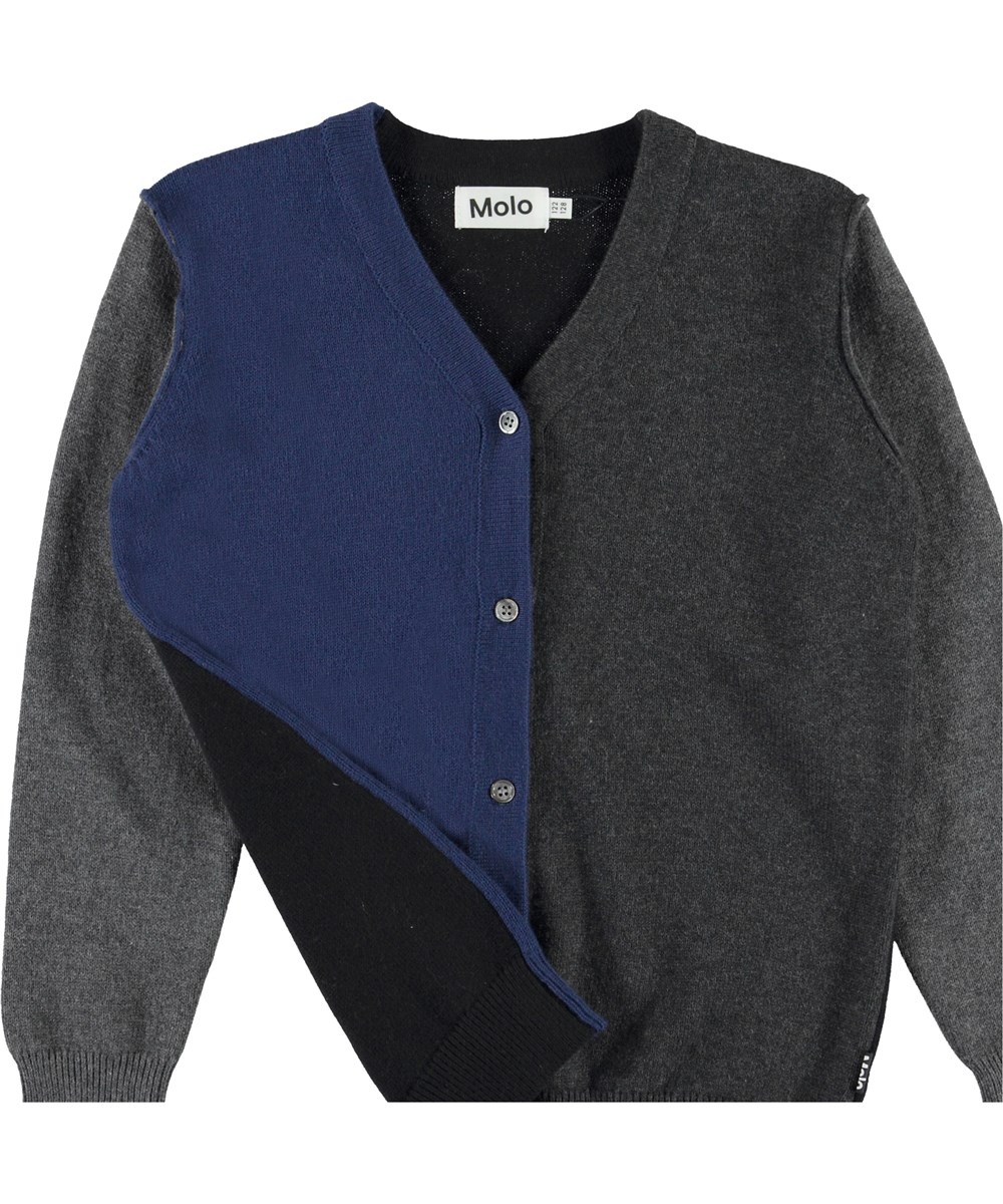 Basel - Colourblock - Colour-blocked knit cardigan