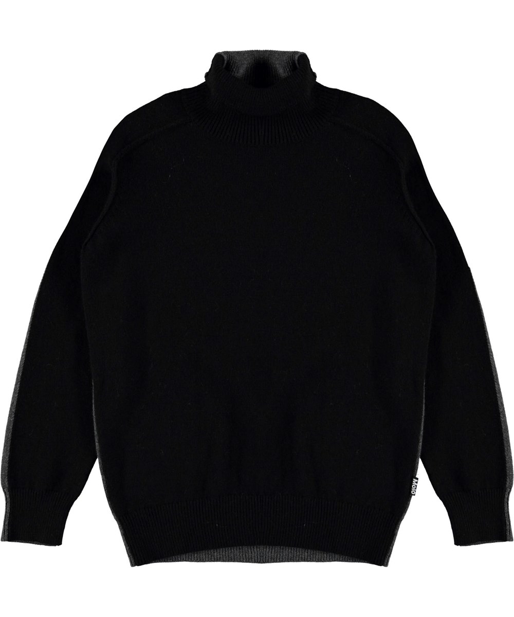 Birger - Duo - Knit roll-neck in grey and black