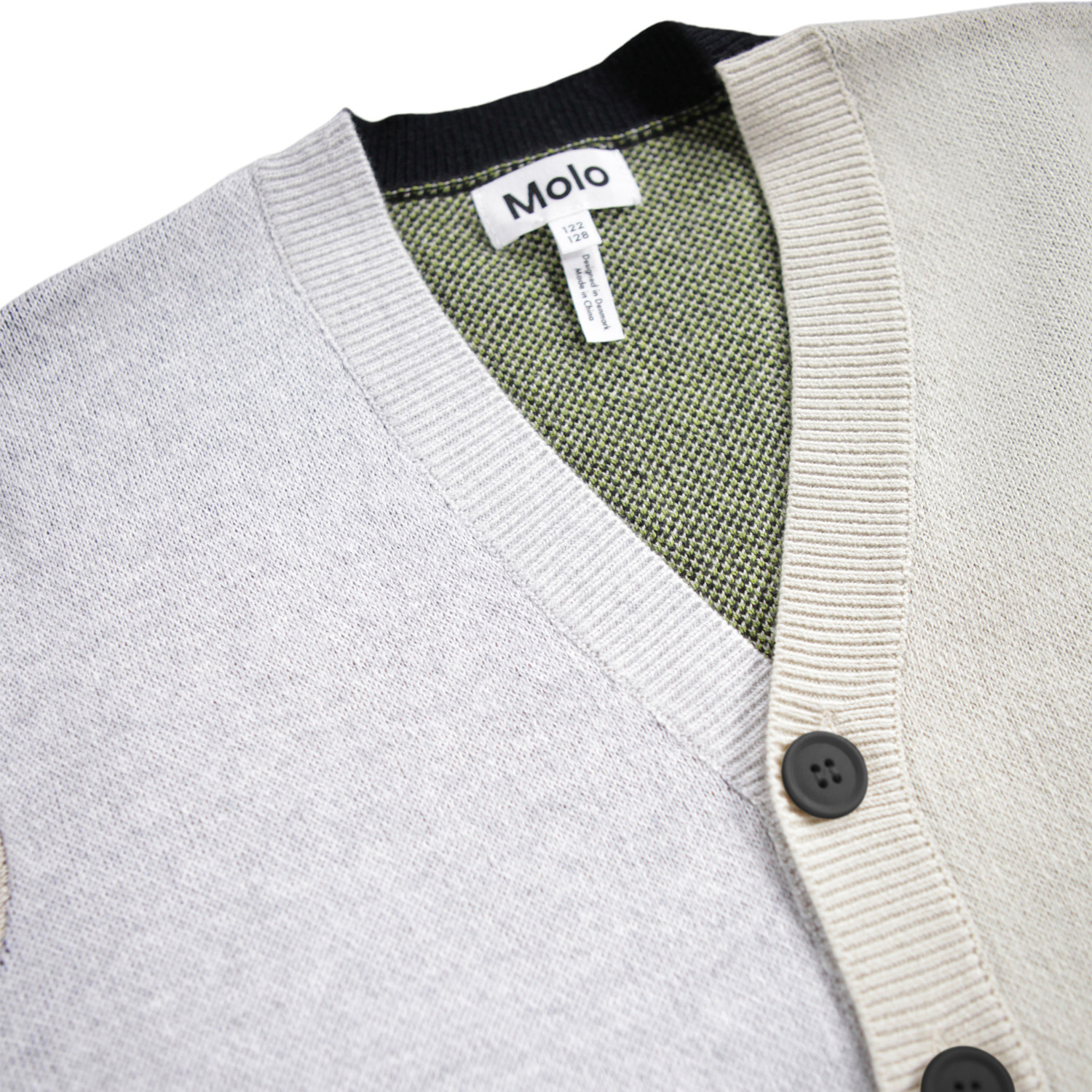 Burt - Neutral Mix - Multicoloured knitted cardiganfor