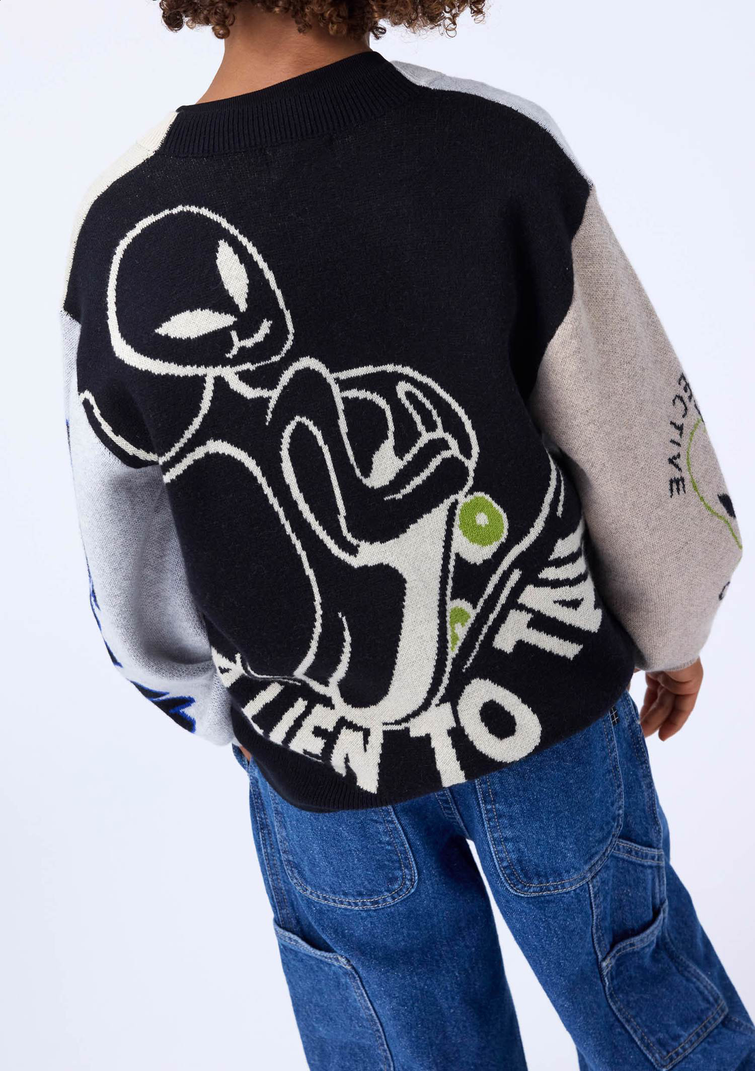 小物 ALLEGE mix knit foodie Burt - Neutral Mix - Multicoloured knitted cardiganfor