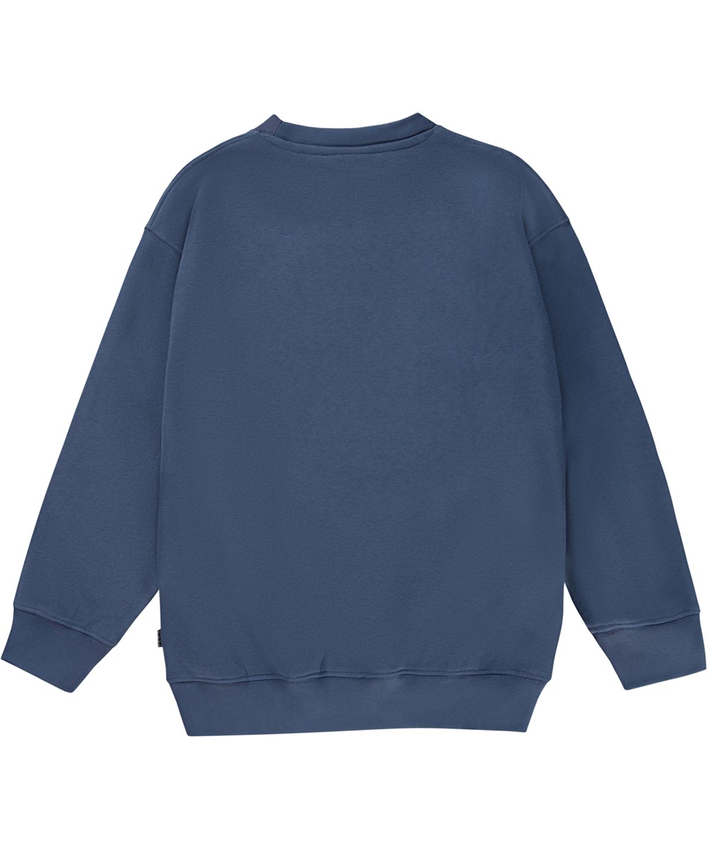 Mar - Moonlight Blue - Blue sweatshirt with speech bubble