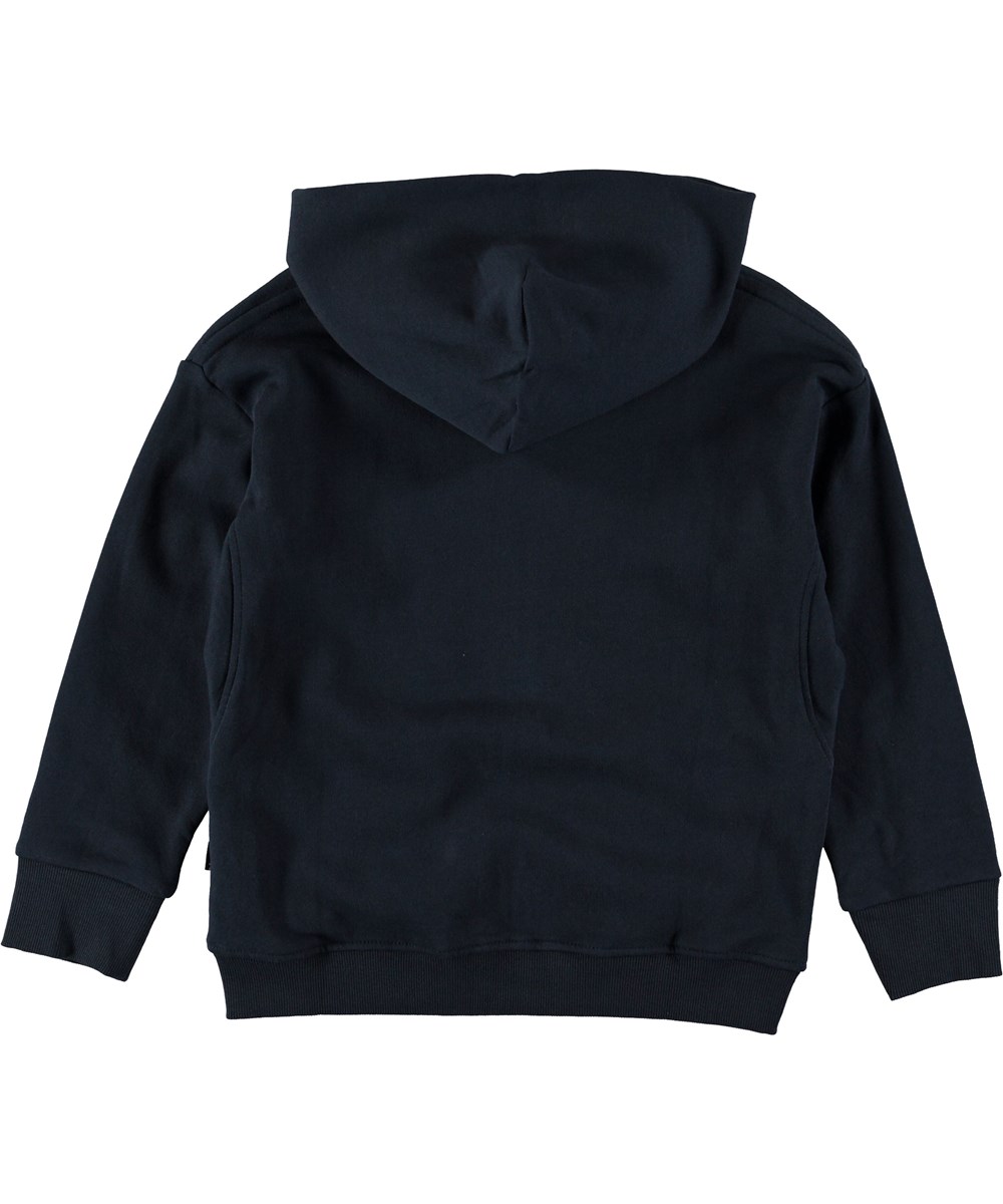 Mash - Carbon - Dark blue hoodie with zipper. 