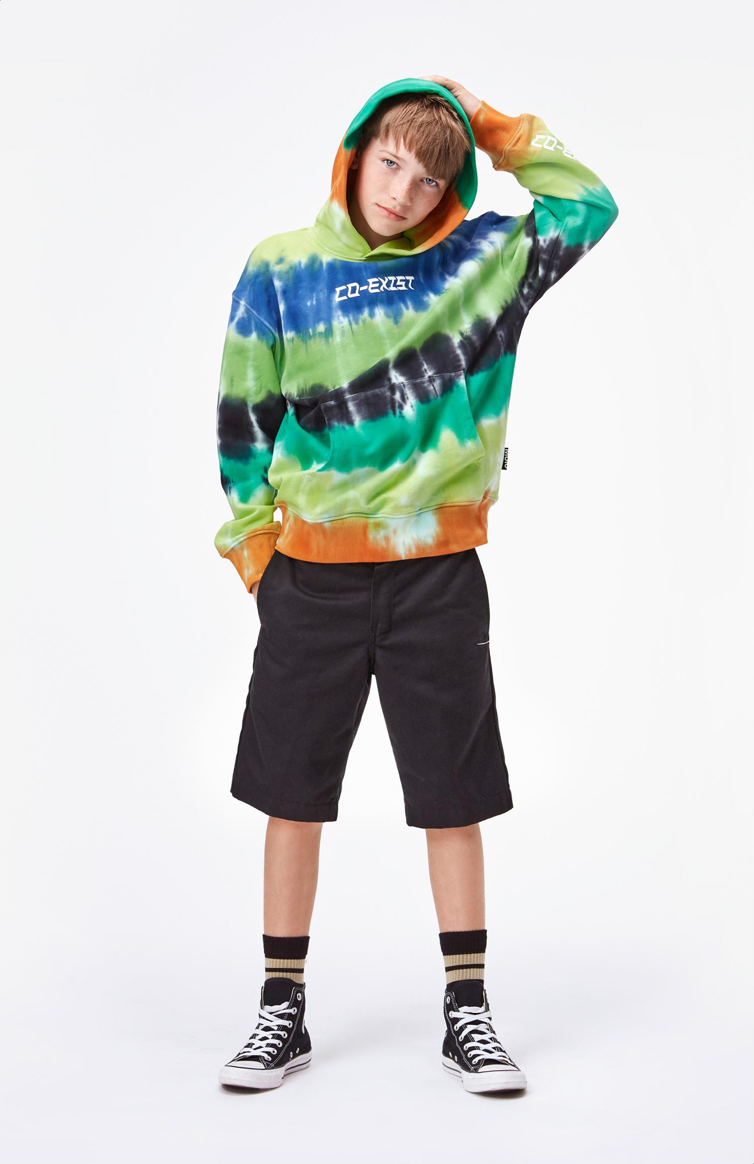 Matt - Tie Dye - Tie-dye co-exist hoodie - Molo