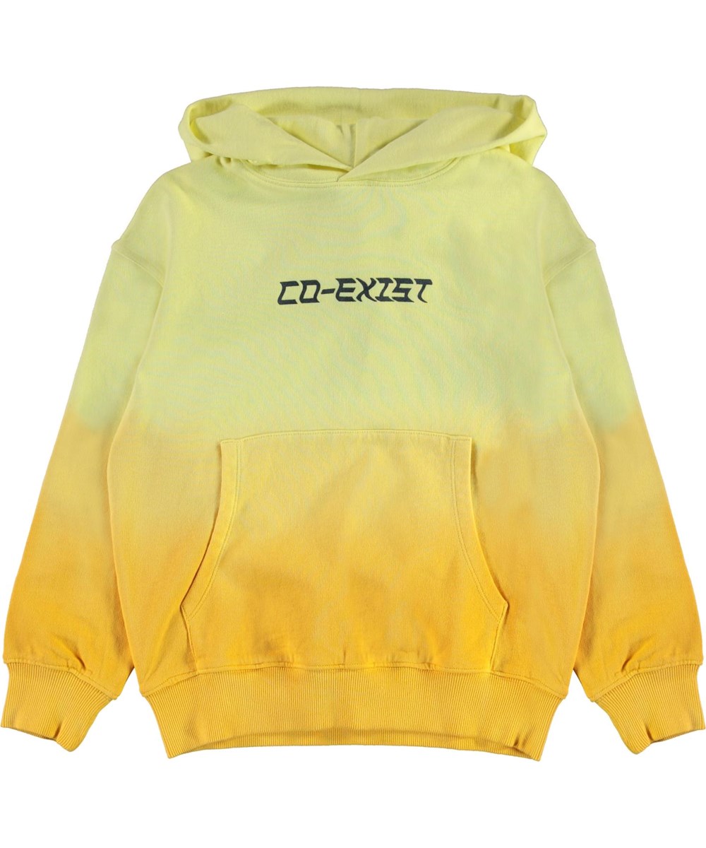 Matt - Yellow - Yellow tie-dye co-exist hoodie